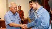 Kepala Otorita Ibu Kota Nusantara (IKN) Basuki Hadimuljono menyambut mahasiswa angkatan pertama Universitas Gunadarma IKN dalam kuliah umum yang digelar di Gedung N1 Universitas Gunadarma IKN, Senin (28/9/2026).